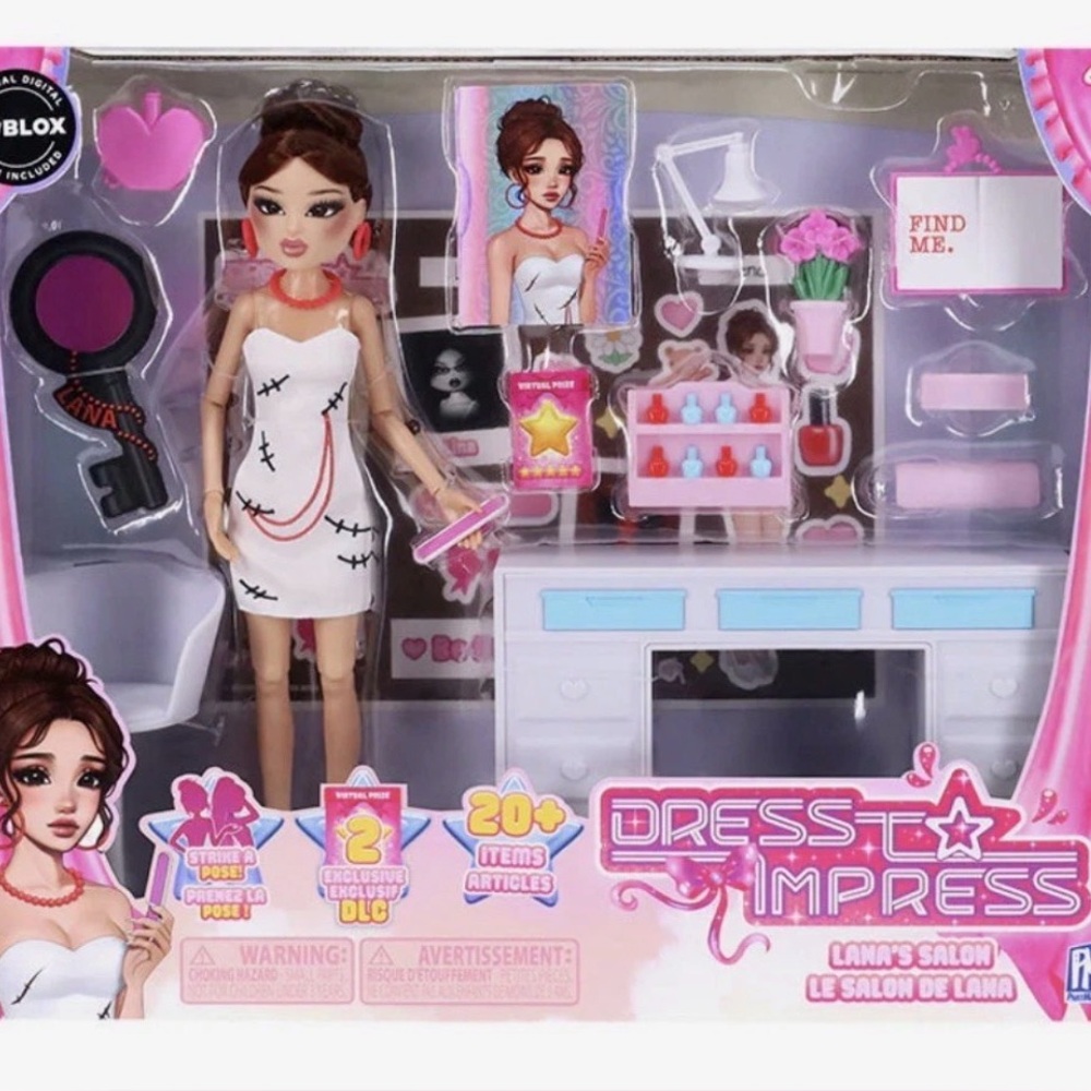 NEW! Dress To Impress Lana Deluxe Fashion Doll Set with Salon,HURRY! ALMOST GONE